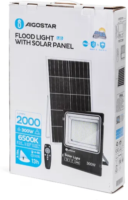 Foco Led con Panel Solar 300W